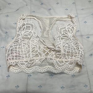 Elegant Lace Bralette/Top in Cream